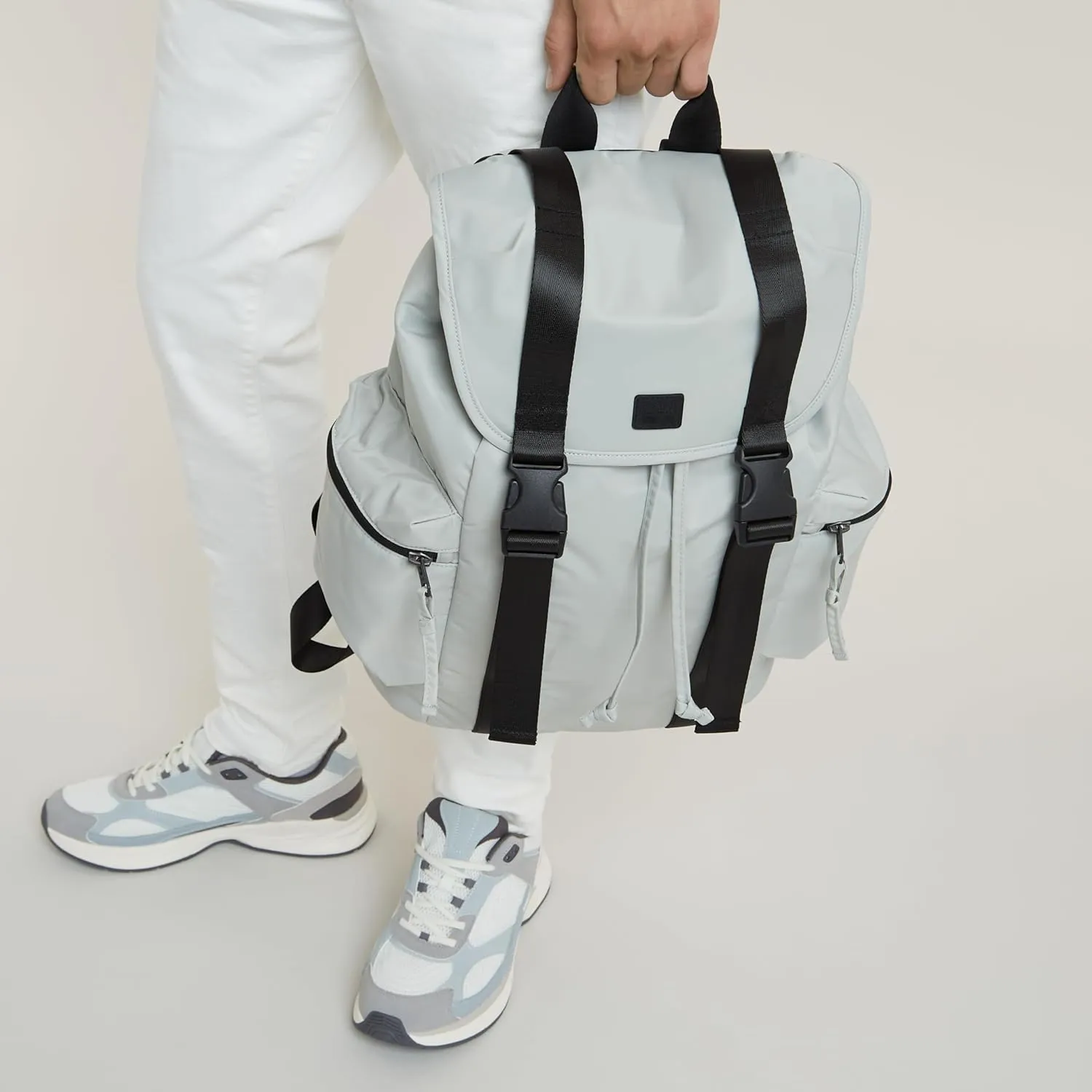 G-STAR RAW Gistarou CARGO BACKPACK Bag, Backpack, Backpack, Lune nylon r/mineral gray, One Size, D24323