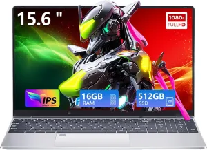 Gaming Laptop,15.6 Inch FHD IPS 1920x1080 ,Student Business Laptop 12th Gen N95 Processor(Up to 3.4GHz),16GB RAM 1TB SSD ,Supports 180 Angle Opening Backlit Keyboard Fingerprint Unlock Win 11 Pro