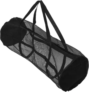 GANAZONO Large Capacity Storage Bag Straps Soccer Bag Compartments Basketball for Sports Bag Soccer Team Balls Bag Sport Gym Bag Shoulder Travel Duffels Duffle Bag Diving Bag Mesh Black