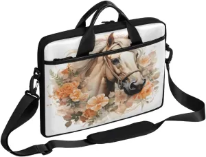 Garland Horse Laptop Case Bag with Detachable Strap Waterproof Laptop Bag Notebook Carrying Case 15.6 inch Laptop Sleeve Bag for Men Women Work Travel