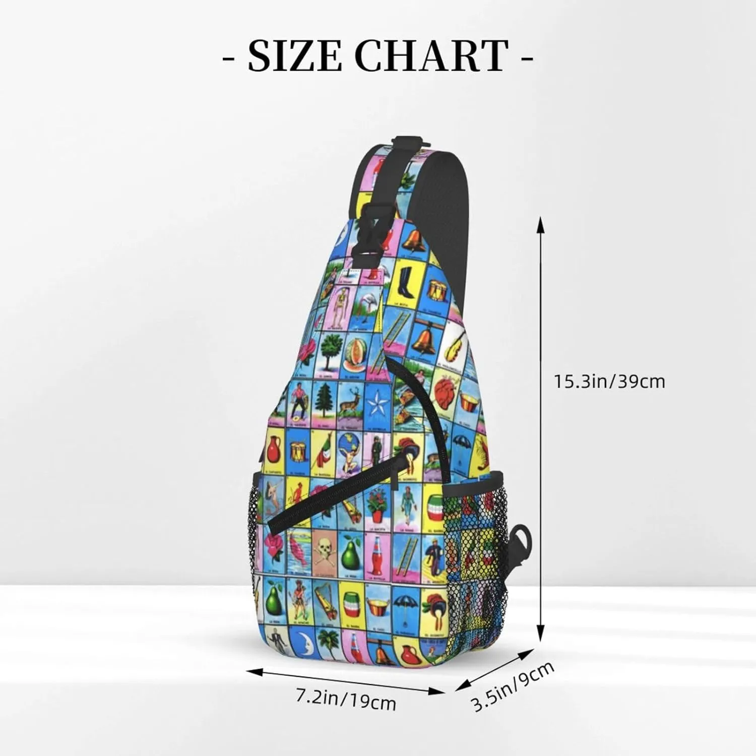 Gay Rainbow Lips Pride Sling Bag Casual Chest Bags Adjustable Crossbody Bag Shoulder Backpack For Travel Hiking