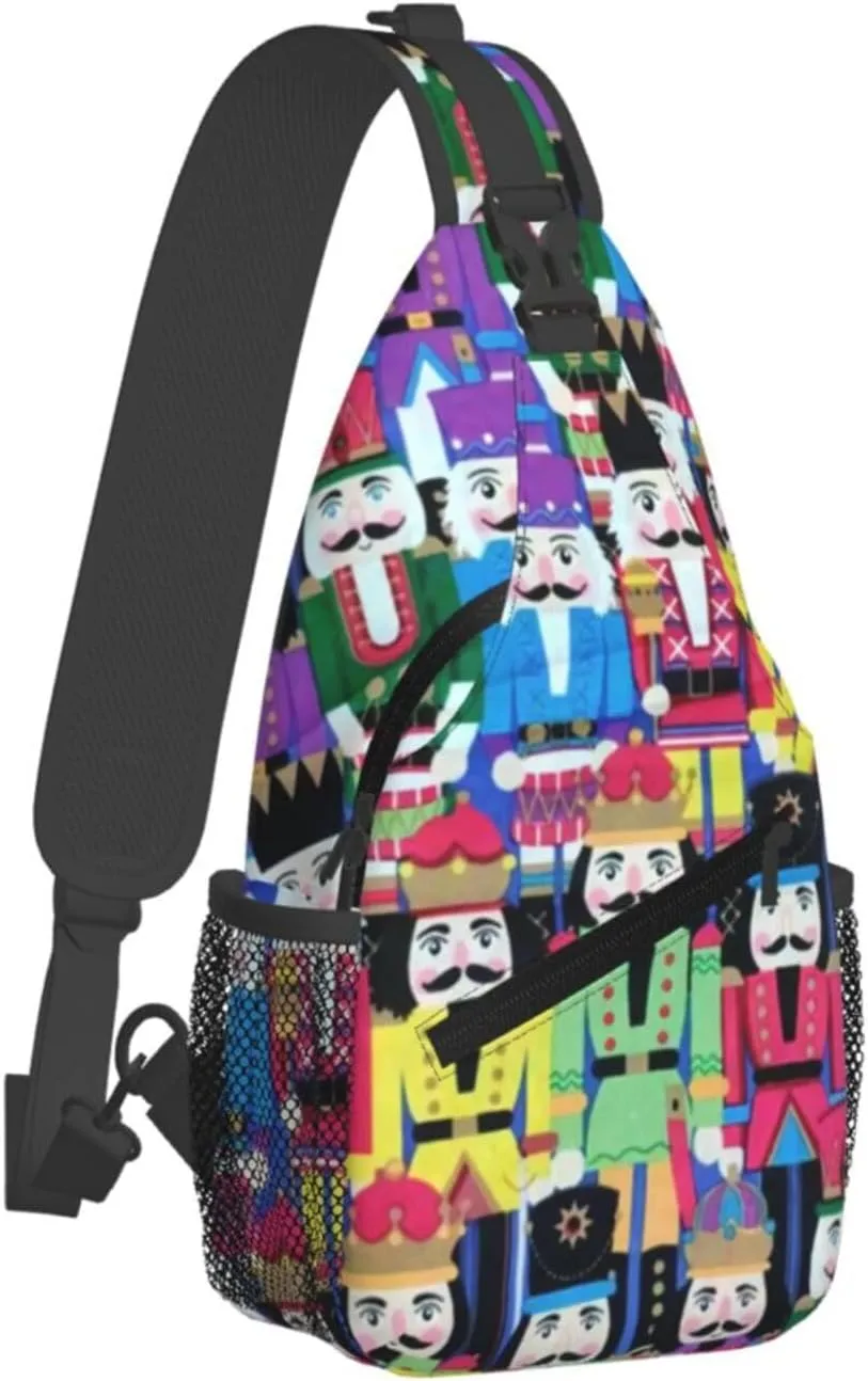 Gay Rainbow Lips Pride Sling Bag Casual Chest Bags Adjustable Crossbody Bag Shoulder Backpack For Travel Hiking