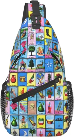 Gay Rainbow Lips Pride Sling Bag Casual Chest Bags Adjustable Crossbody Bag Shoulder Backpack For Travel Hiking