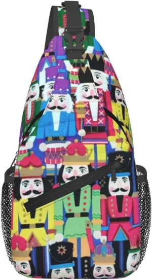 Gay Rainbow Lips Pride Sling Bag Casual Chest Bags Adjustable Crossbody Bag Shoulder Backpack For Travel Hiking
