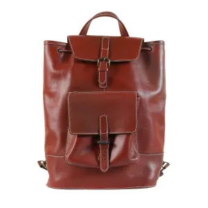 Genuine Mens Leather Backpack