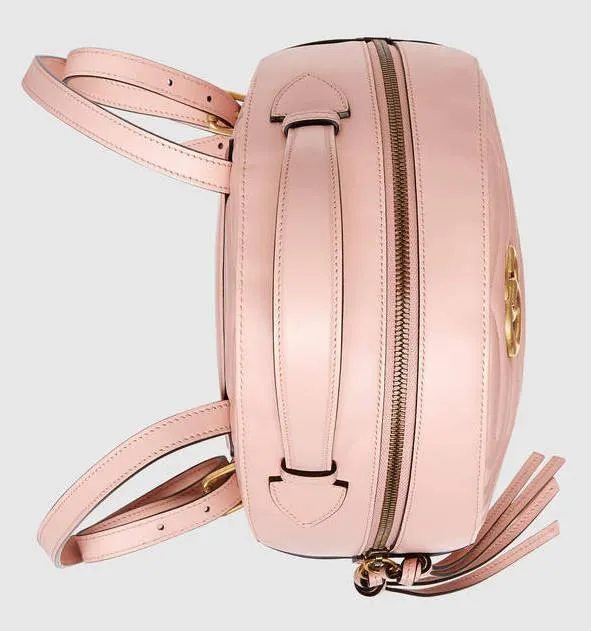 GG Marmont Quilted Leather Backpack, Pink