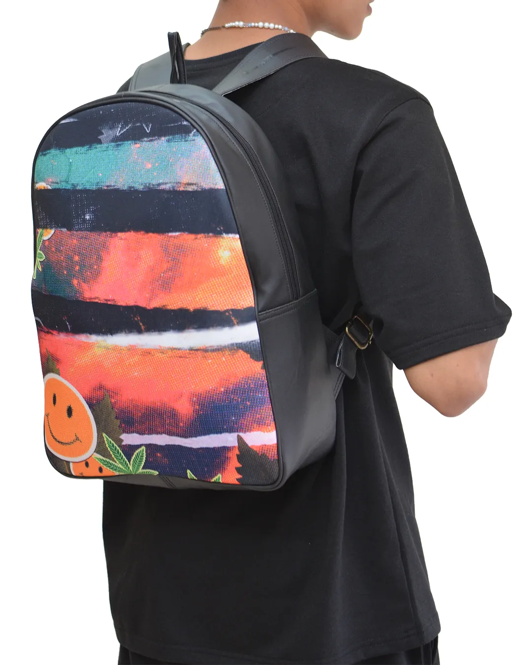 Go Green Faux Leather D Backpack