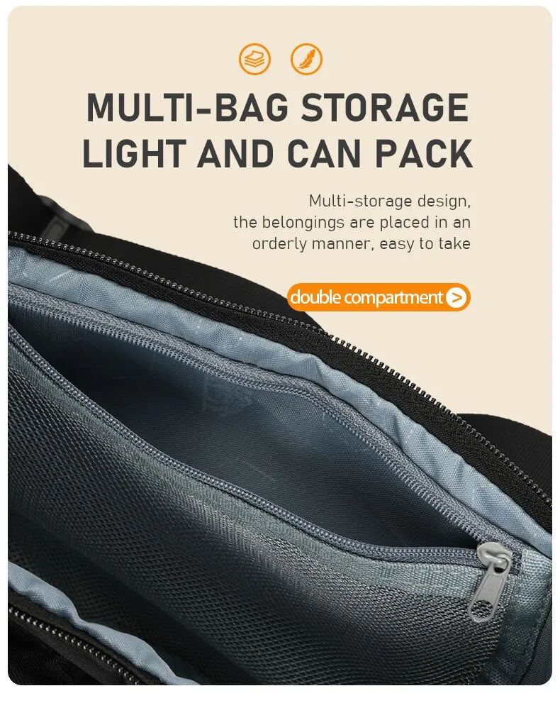 Gold Sports Running Bag Multifunctional Pockets Chest Bags Hiking Climbing Keychain Mobile Phone Bag Men