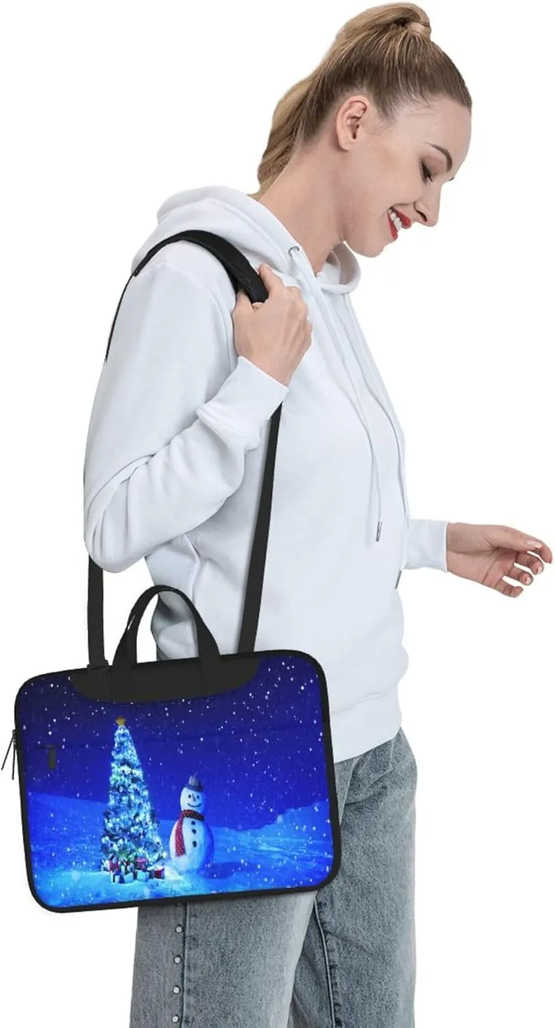 Golden Retrievers Laptop Shoulder Bag ​for Men Women, Computer Carrying Case Messenger Bag with Strap