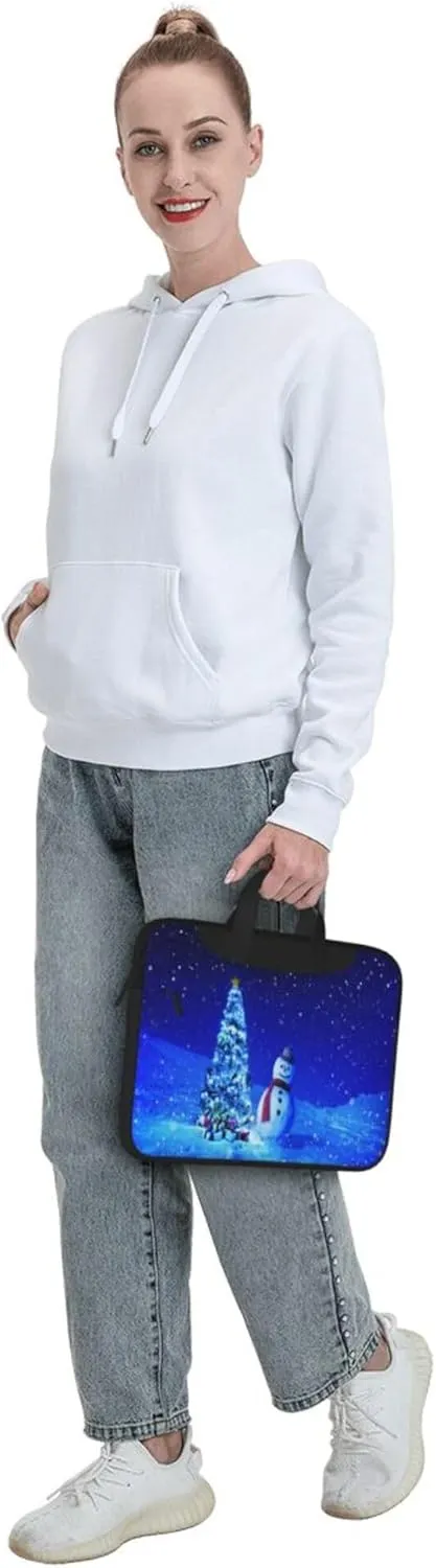 Golden Retrievers Laptop Shoulder Bag ​for Men Women, Computer Carrying Case Messenger Bag with Strap
