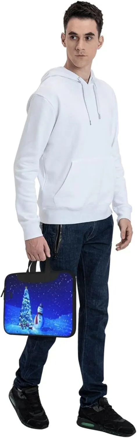 Golden Retrievers Laptop Shoulder Bag ​for Men Women, Computer Carrying Case Messenger Bag with Strap