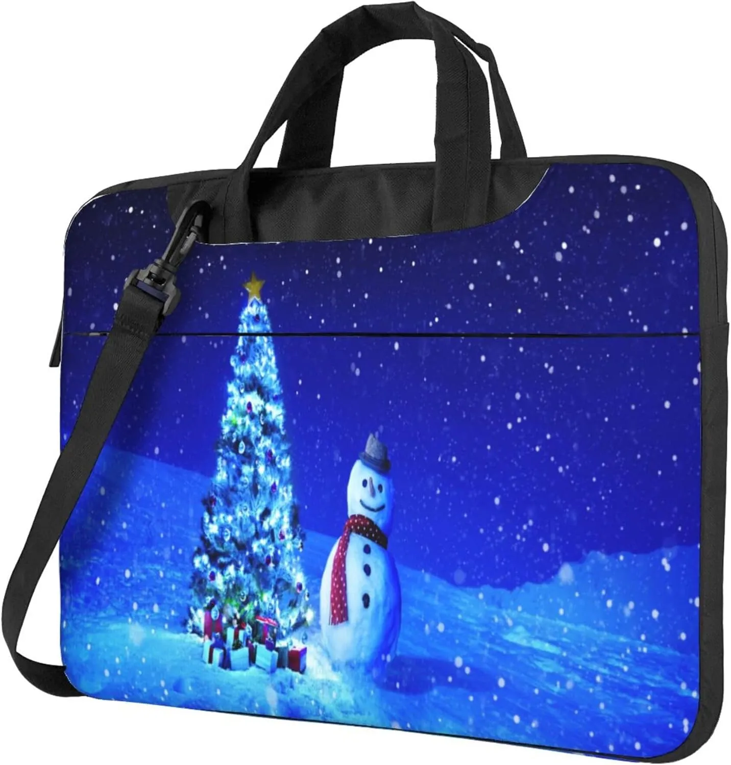 Golden Retrievers Laptop Shoulder Bag ​for Men Women, Computer Carrying Case Messenger Bag with Strap