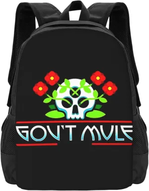 Gov't Rock Mule Band Backpack Large Capacity Backpacks Minimalist Leisure Travel Daypack 16.5 inch