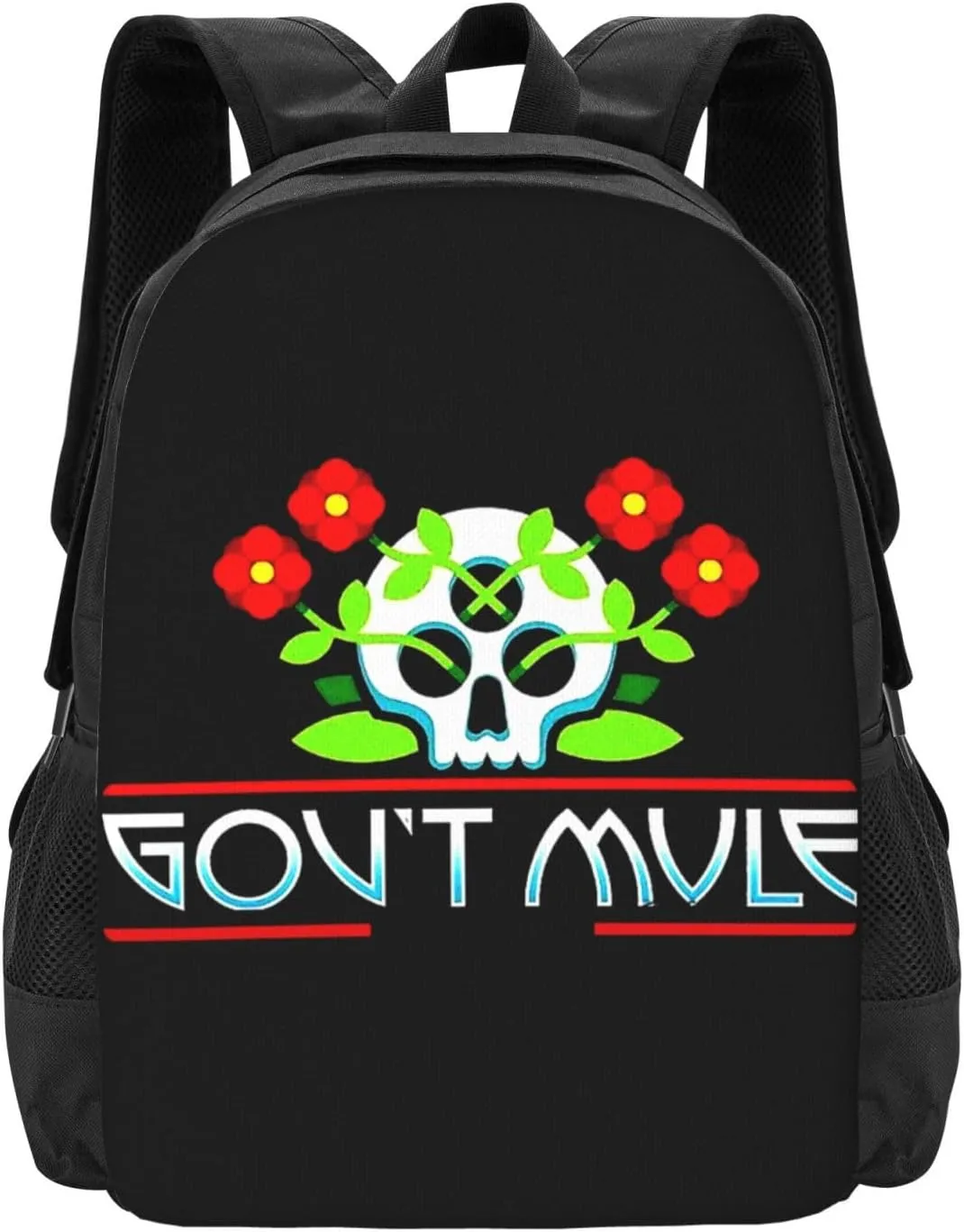 Gov't Rock Mule Band Backpack Large Capacity Backpacks Minimalist Leisure Travel Daypack 16.5 inch