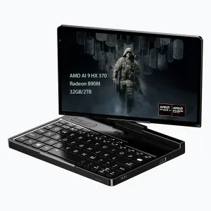 GPD Pocket 4 Mini Laptop 8.8" Touch Screen Aluminum Shell UMPC Win 11 Home OS AMD Ryzen AI 9 HX 370 32GB/2TB (Amber Black)