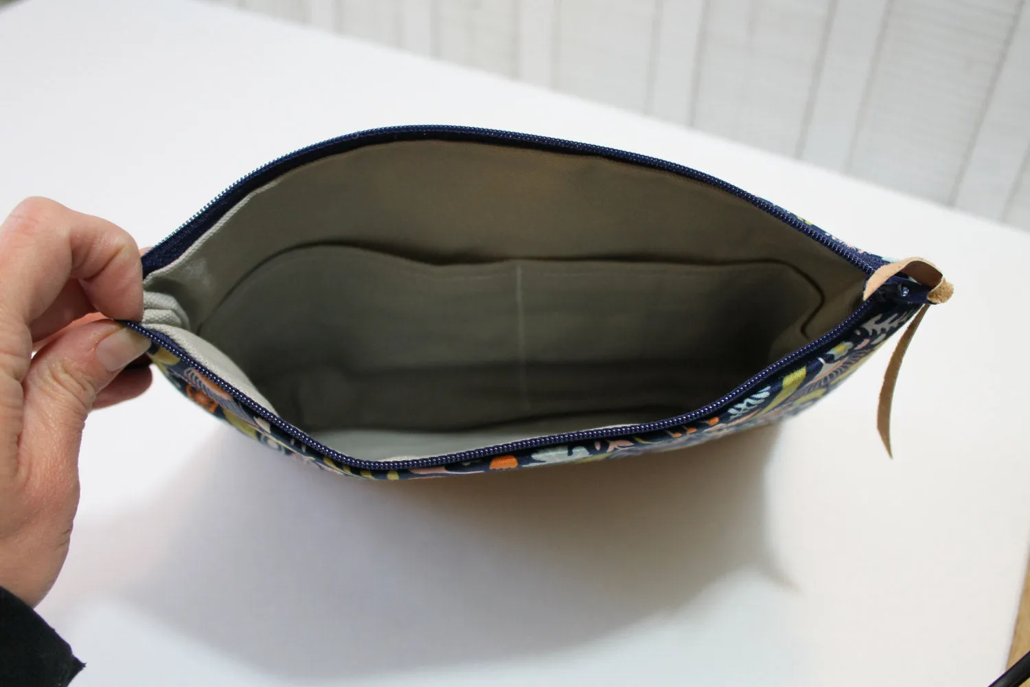 Grab N Go Wristlet Clutch - Stenciled Lace in Charcoal with Vegan Leather