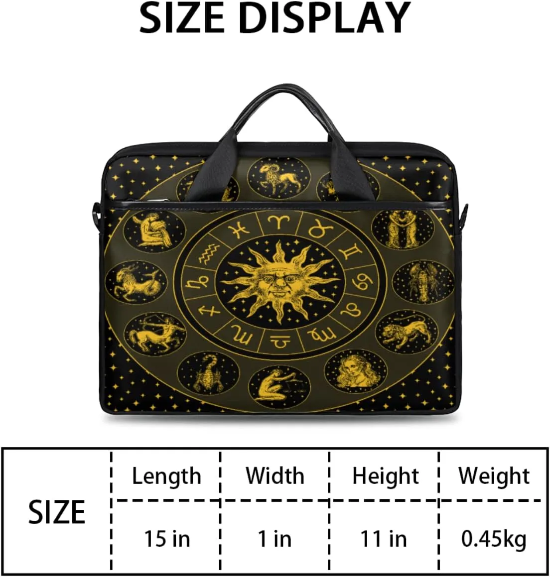 Grape Wine Bottle Laptop Shoulder Messenger Bag Waterproof Laptop Briefcase Handle Padded Strap