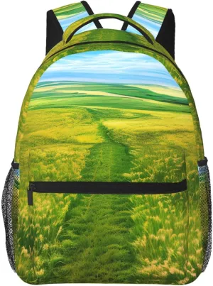 Grassland Paths Casual Backpacks, Duffel Bags, *Travel Bags For Work, Hiking, Camping, Outdoor Activities And More.
