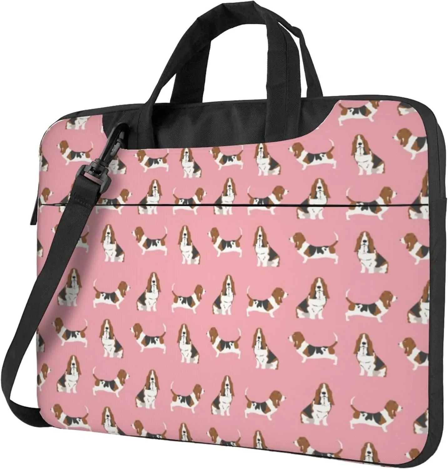 green weed leaves fluorescent colors-4 Laptop Shoulder Bag ​for Men Women, Computer Carrying Case Messenger Bag with Strap