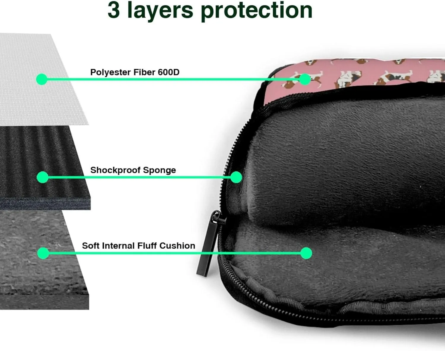 green weed leaves fluorescent colors-4 Laptop Shoulder Bag ​for Men Women, Computer Carrying Case Messenger Bag with Strap