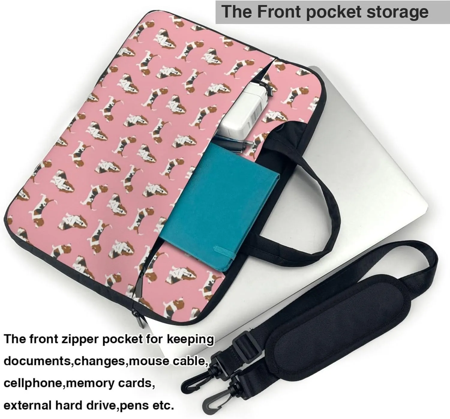 green weed leaves fluorescent colors-4 Laptop Shoulder Bag ​for Men Women, Computer Carrying Case Messenger Bag with Strap