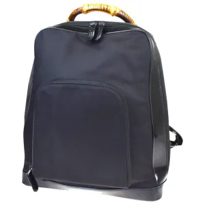 Gucci black leather backpacks