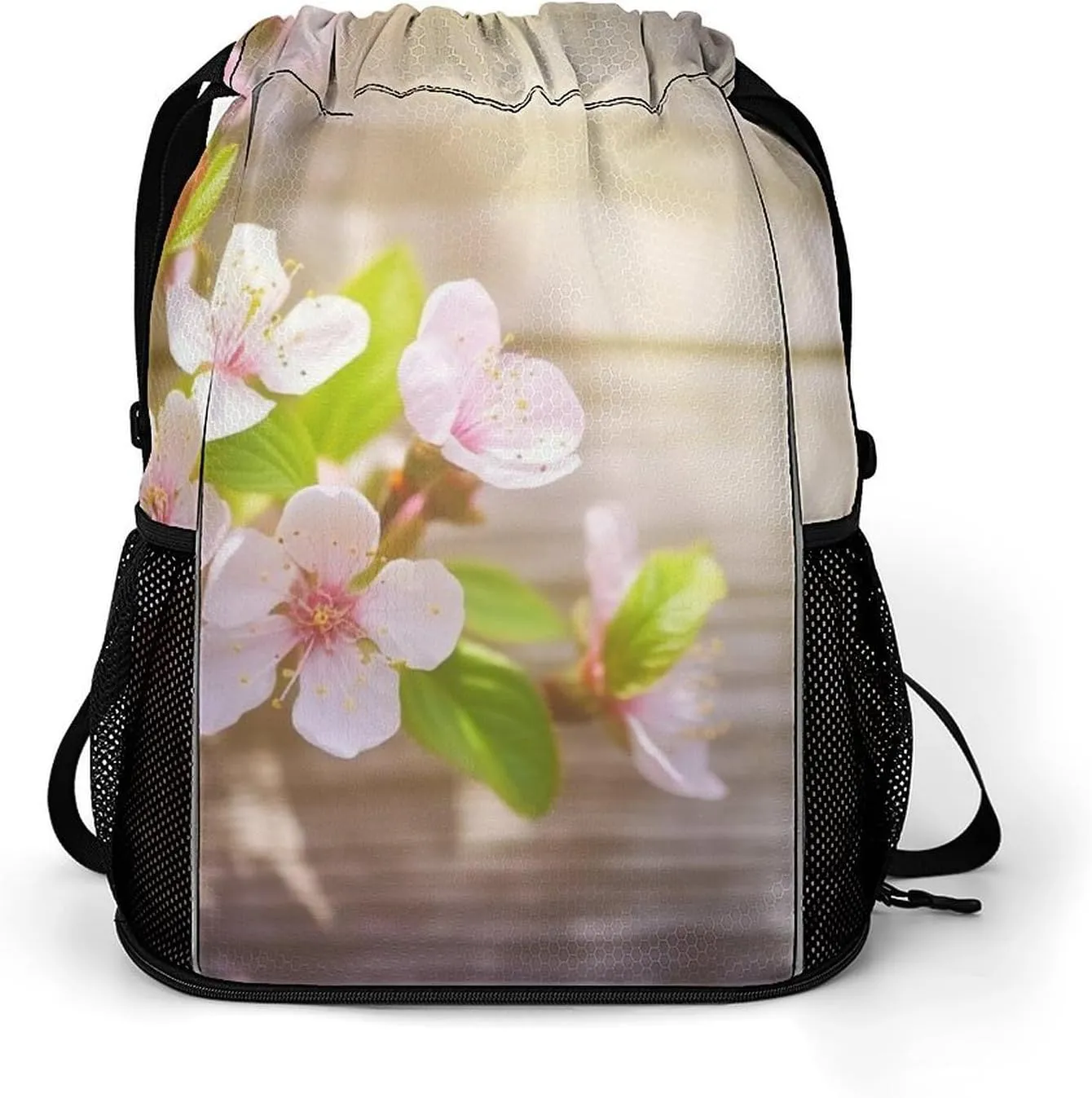 Gym Bag for Women Men Spring And FlowerTravel Duffel Bag Large Capacity Sports Drawstring Backpack