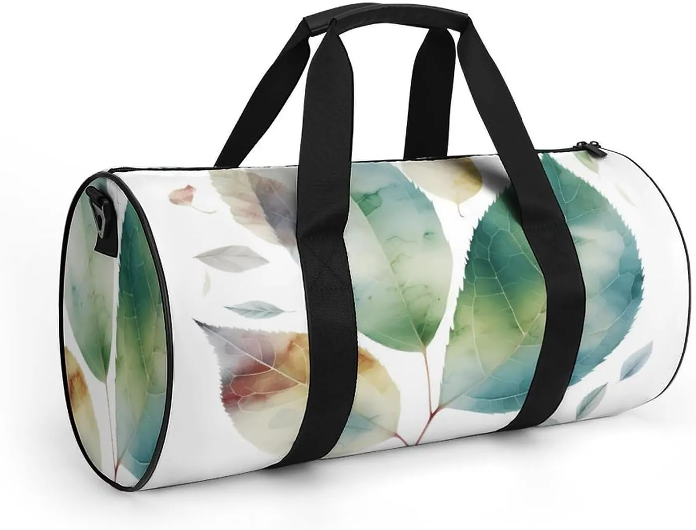 Gym Bags for Men Women Art Color Leaf Duffle Bag Travel Overnight Bag with Shoe Compartment Tote Bags