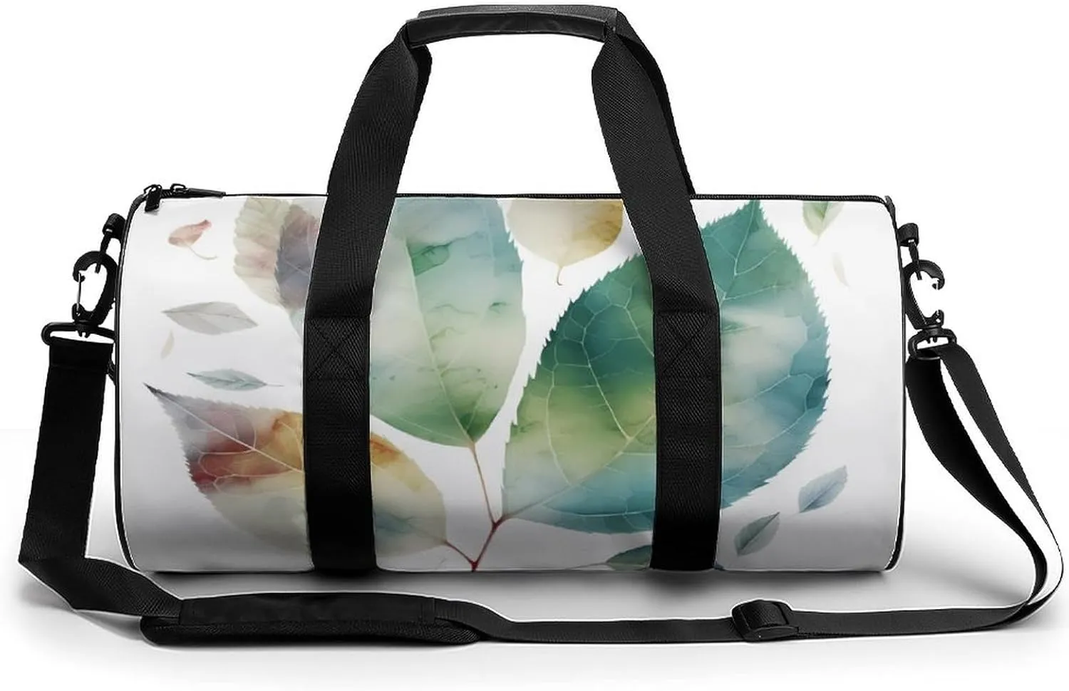 Gym Bags for Men Women Art Color Leaf Duffle Bag Travel Overnight Bag with Shoe Compartment Tote Bags