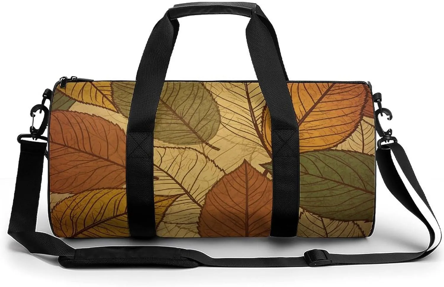 Gym Bags for Men Women Different Color Leaves Duffle Bag Travel Overnight Bag with Shoe Compartment Tote Bags