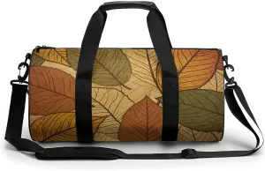 Gym Bags for Men Women Different Color Leaves Duffle Bag Travel Overnight Bag with Shoe Compartment Tote Bags