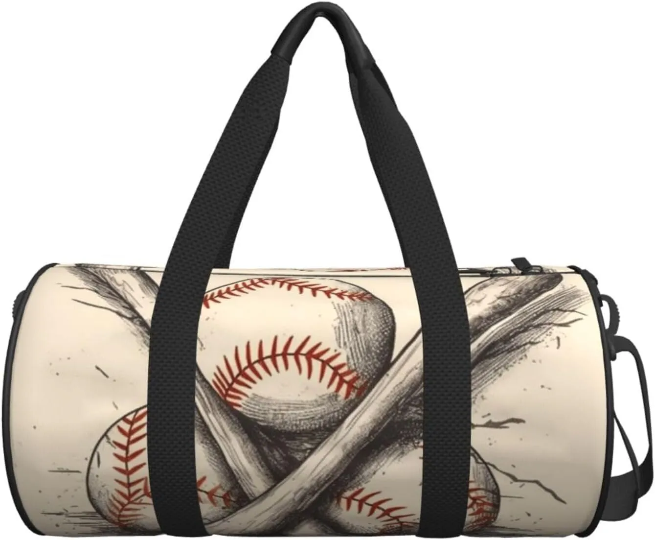 Gym Bags Small Baseball Bats and Ball Duffel Bag Overnight Bag with Shoe Compartment Carryon Bag for Men Women