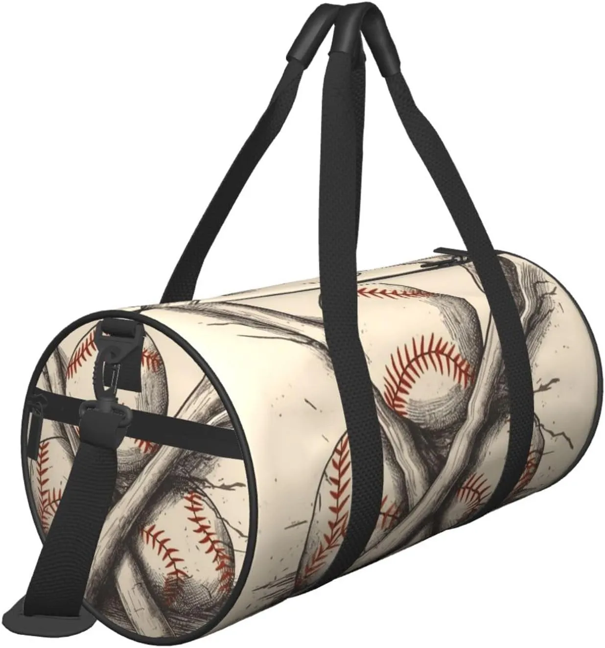 Gym Bags Small Baseball Bats and Ball Duffel Bag Overnight Bag with Shoe Compartment Carryon Bag for Men Women