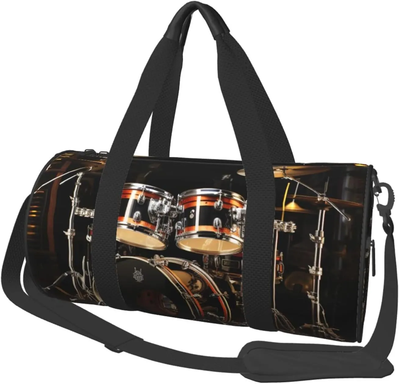 Gym Bags Small Drum Set Duffel Bag Overnight Bag with Shoe Compartment Carryon Bag for Men Women