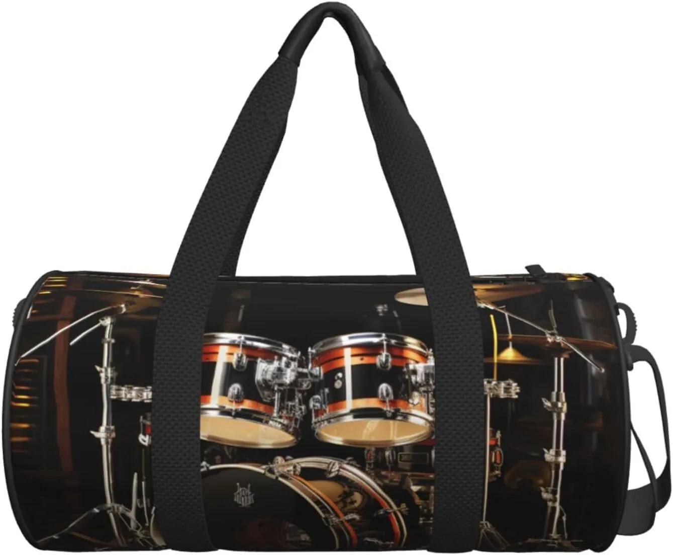 Gym Bags Small Drum Set Duffel Bag Overnight Bag with Shoe Compartment Carryon Bag for Men Women