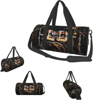 Gym Bags Small Drum Set Duffel Bag Overnight Bag with Shoe Compartment Carryon Bag for Men Women