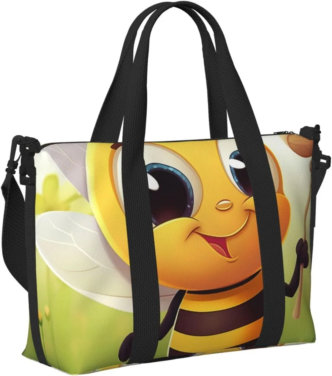 Gym Bags Small Honey animal Duffel Bag Overnight Bag with Shoe Compartment Carryon Bag for Men Women