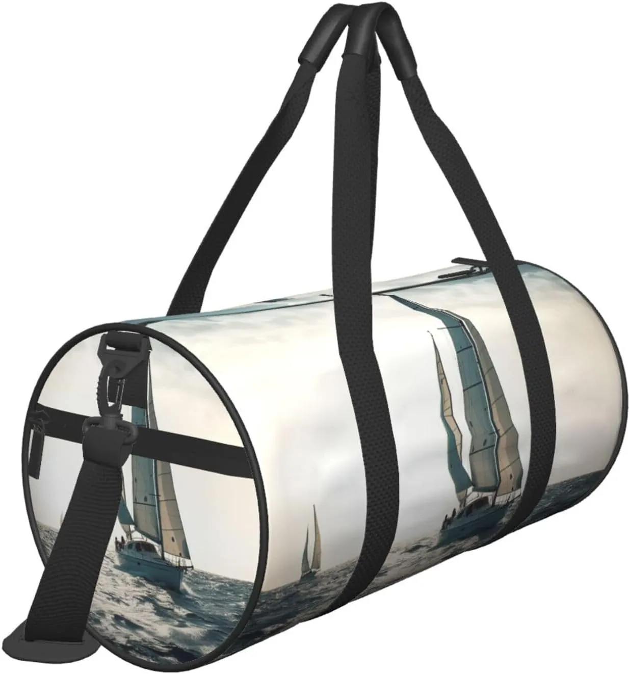 Gym Bags Small Ocean Sailing Duffel Bag Overnight Bag with Shoe Compartment Carryon Bag for Men Women