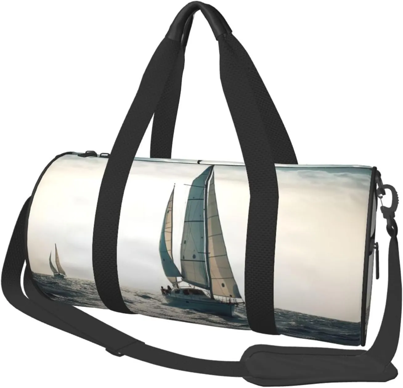Gym Bags Small Ocean Sailing Duffel Bag Overnight Bag with Shoe Compartment Carryon Bag for Men Women