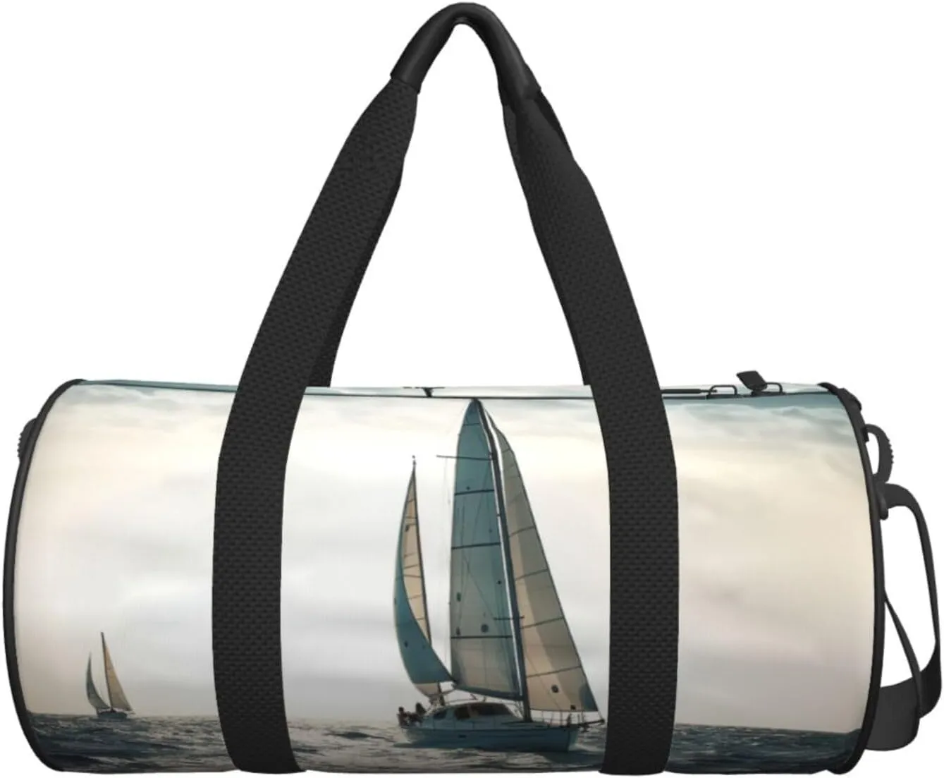 Gym Bags Small Ocean Sailing Duffel Bag Overnight Bag with Shoe Compartment Carryon Bag for Men Women