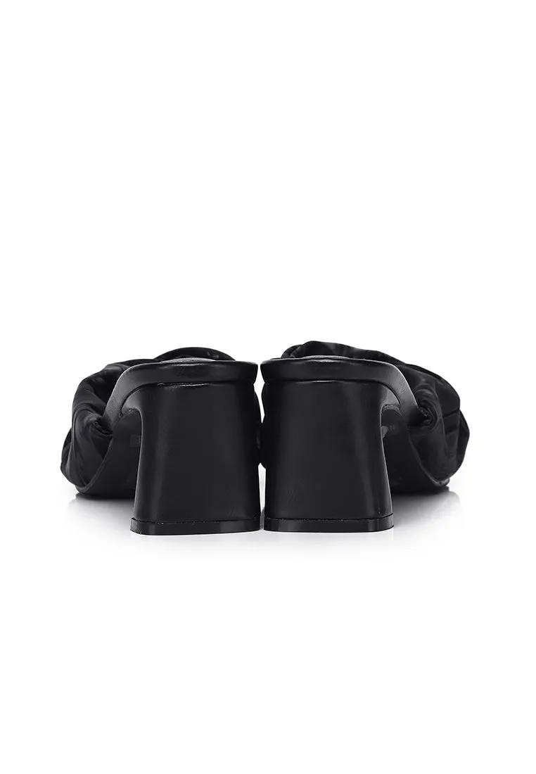 Hailey Slip Ons Mules (Black)