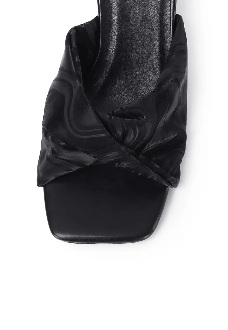 Hailey Slip Ons Mules (Black)
