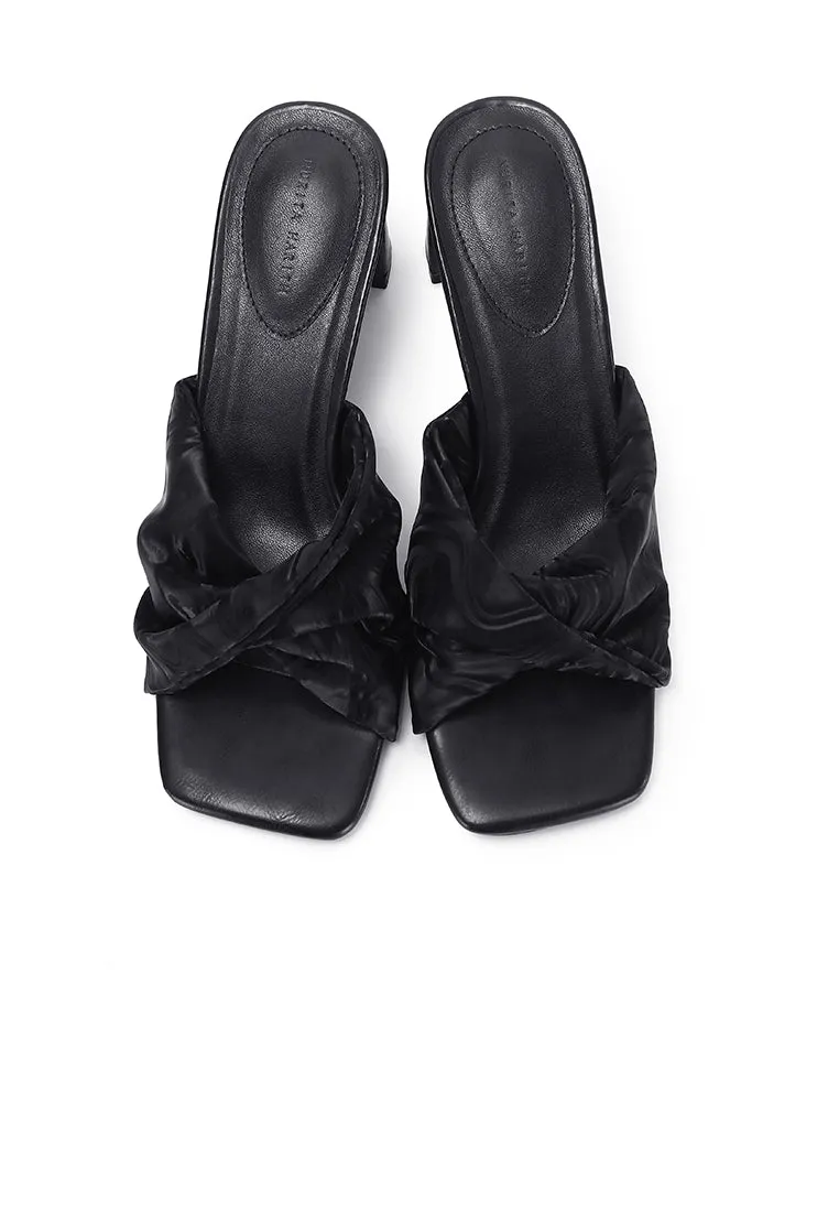Hailey Slip Ons Mules (Black)