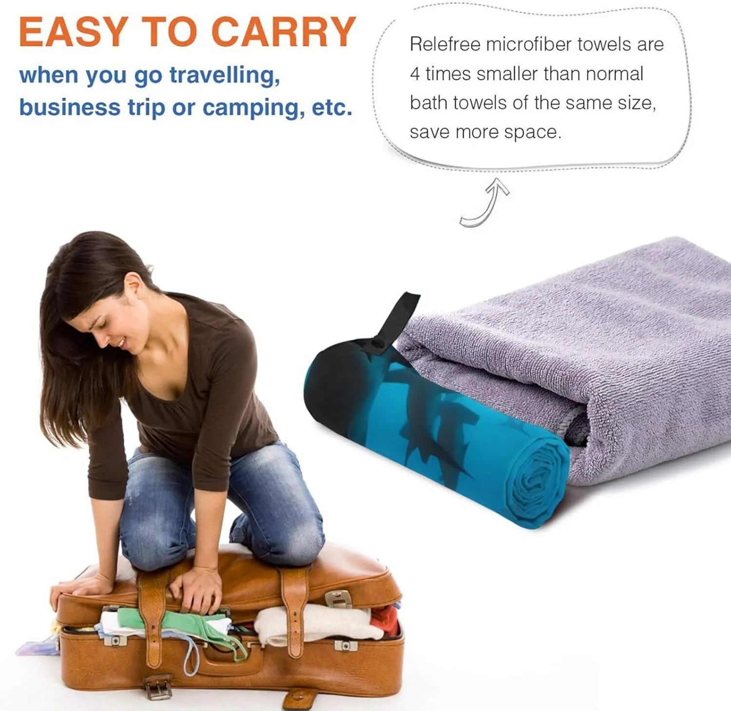 Hammerhead Sharks Microfiber Bath Towel,Super Absorbent,Fast Drying.Used for Beaches,Camping,Swimming and Gyms.