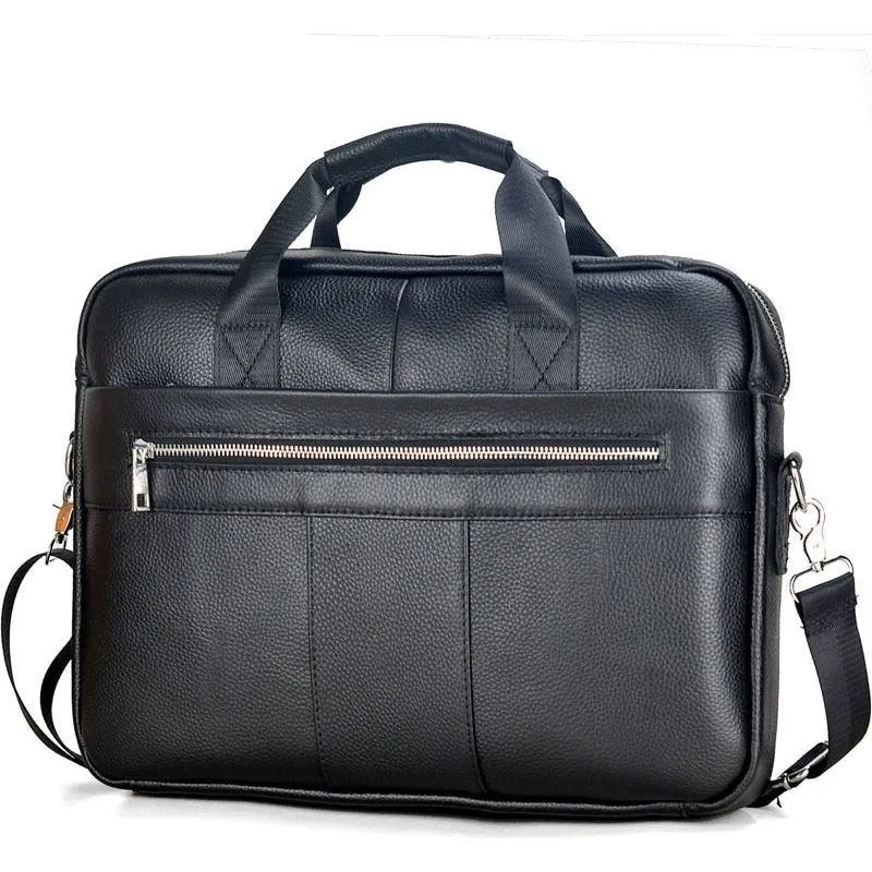 Handbags Casual Leather Laptop Bags Male Business Travel