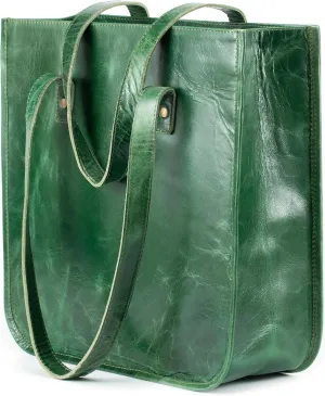 Handmade World Leather Women's Tote Bag 'The Aria' Fits 13 Inch Laptop Computer Shoulder Purse Handbag For Shopping Office