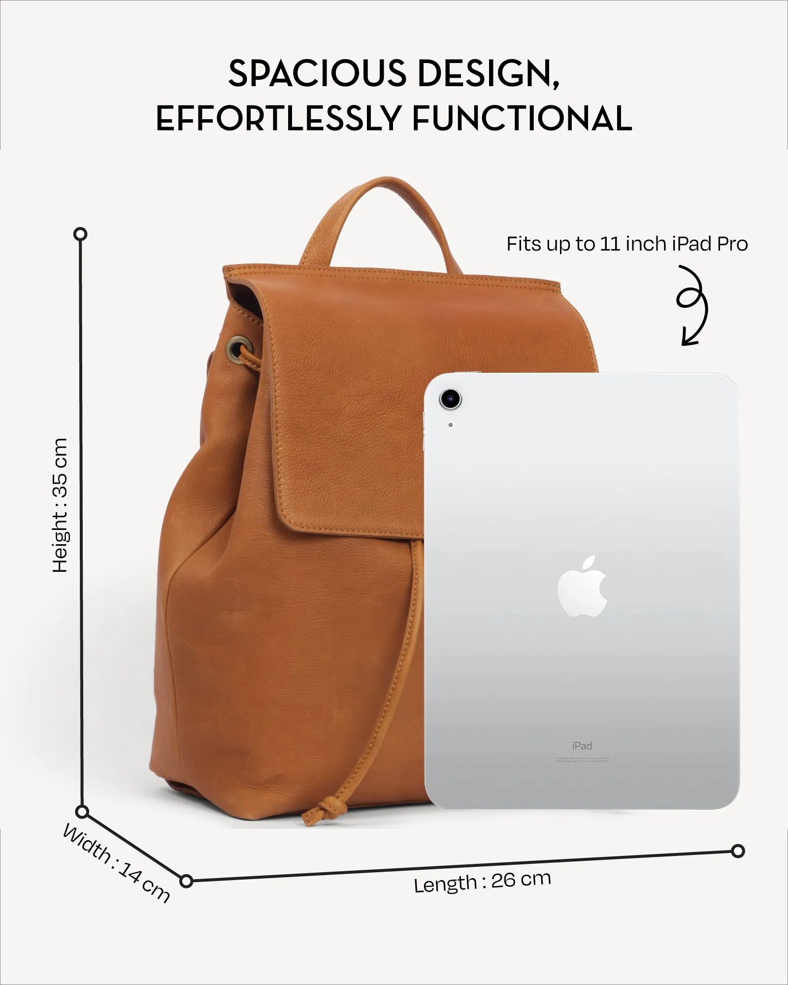 Hanoi Backpack - Vintage Caramel
