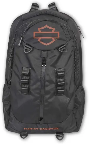 Harley-Davidson Oil Slick Bar & Shield Logo High-Density Backpack - Rugged Black