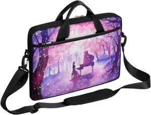 Hawaiian Tiki Pattern Laptop Shoulder Messenger Bag Waterproof Laptop Briefcase with Handle and Padded Strap Case Sleeve