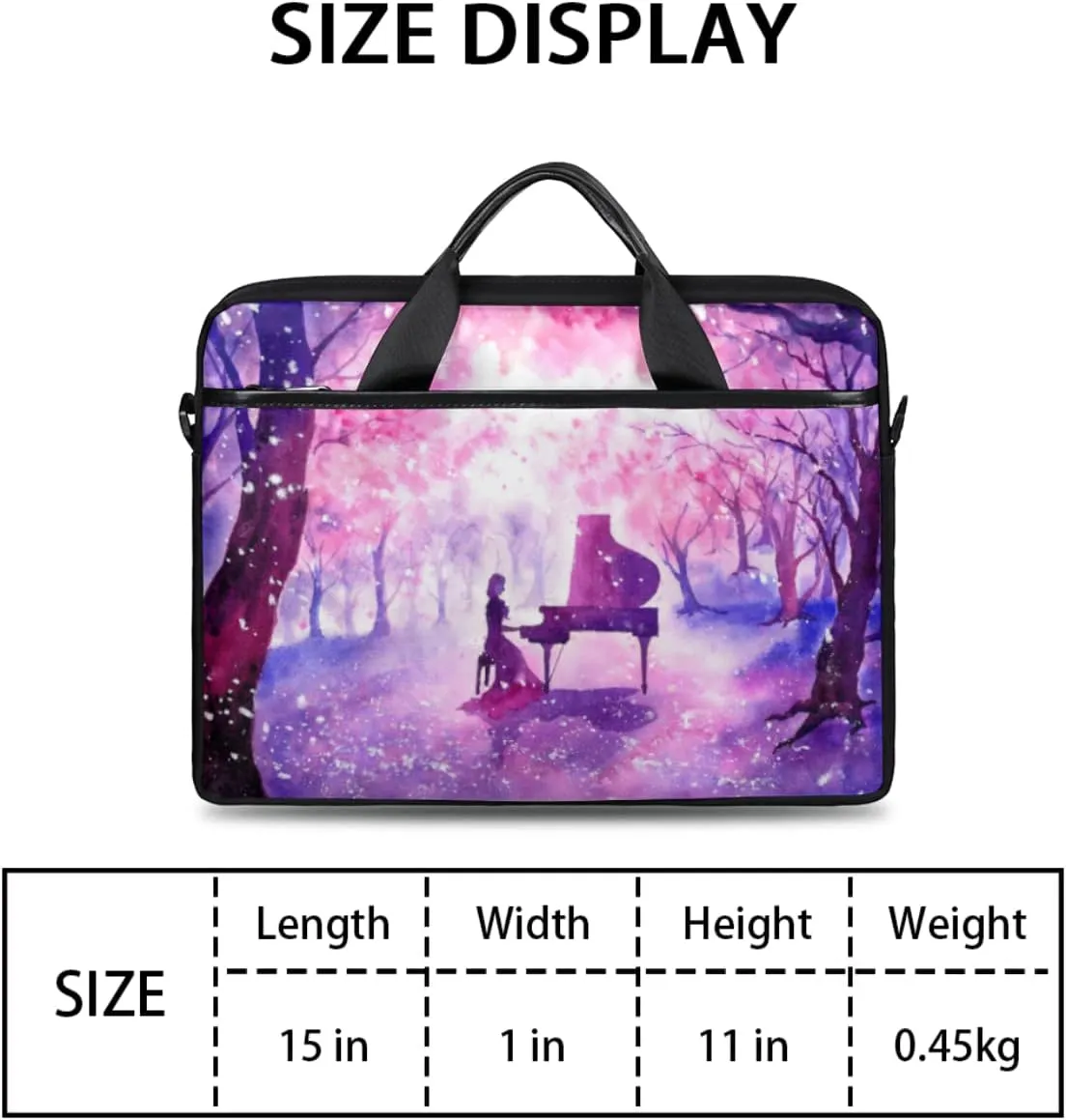 Hawaiian Tiki Pattern Laptop Shoulder Messenger Bag Waterproof Laptop Briefcase with Handle and Padded Strap Case Sleeve